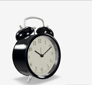 Reloj despertador vintage Ikea negro