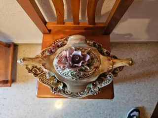 Sopera de cerámica Portugal numerada