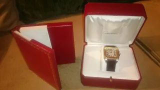 Reloj Santos Cartier Acero y Oro XL
