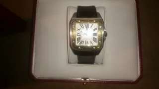 Reloj Santos Cartier Acero y Oro XL