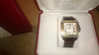 Reloj Santos Cartier Acero y Oro XL