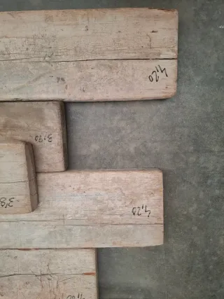 Tablones de madera para obra