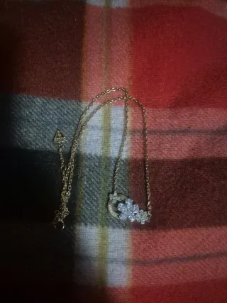 Colgante Guess Doble Corazón Acero inoxidable