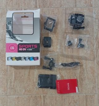 Cámara Deportiva HD DV 1080p Sumergible 30M