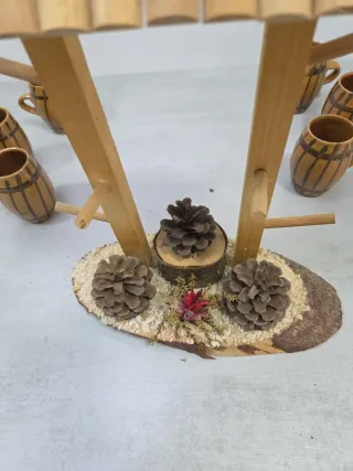 Artesanía Rumana de Madera - Pozos y Tazas