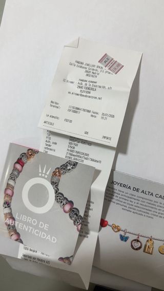 Anillo Pandora Talla 19mm Azul y Plata