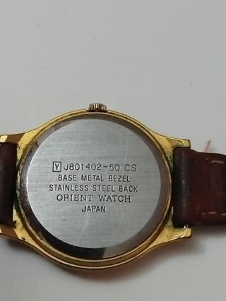 Reloj Orient Dorado y Marrón