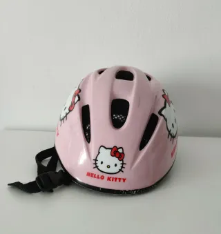 Casco Bici Niños Hello Kitty Rosa