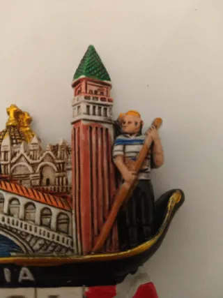 Imán Venezia Italia Gondola