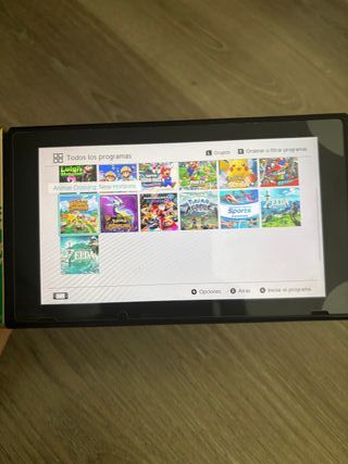 Nintendo Switch con juegos