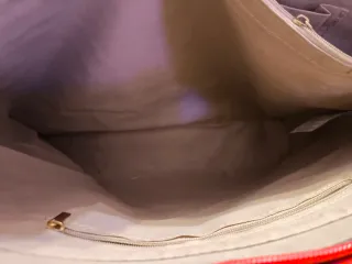 Bolso shopper rojo YSL