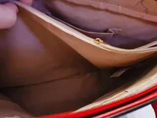 Bolso shopper rojo YSL