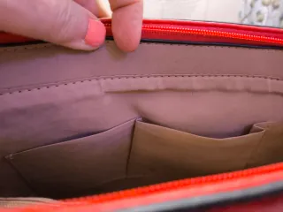 Bolso shopper rojo YSL