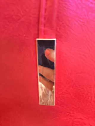 Bolso shopper rojo YSL