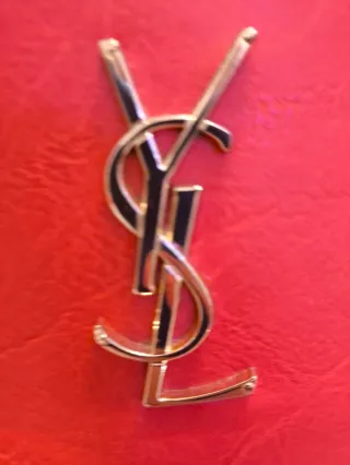 Bolso shopper rojo YSL