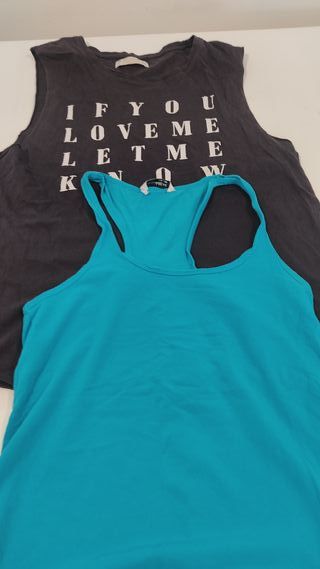 Lote 6 Camisetas Tirantes Mujer Talla L