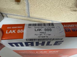 Filtro habitáculo Mahle LAK 888 carbón activo