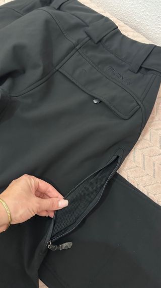 Pantalones de esquí negros T38-40, abrigado