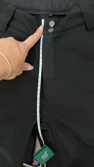 Pantalones de esquí negros T38-40, abrigado