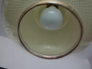 Suspensão Mid Century Vidro Dourado