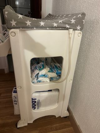 Bañera cambiador bebé estrellas