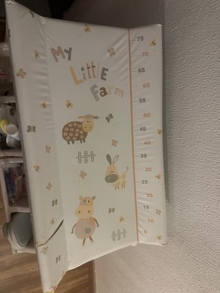 Bañera cambiador bebé estrellas