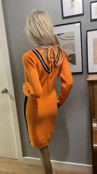 Vestido Camaleonica Capriche Talla S/M, Naranja