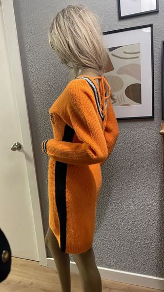 Vestido Camaleonica Capriche Talla S/M, Naranja