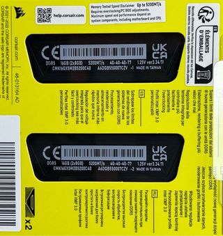 CORSAIR Vengeance DDR5 16GB 5200MHz CL40 RAM