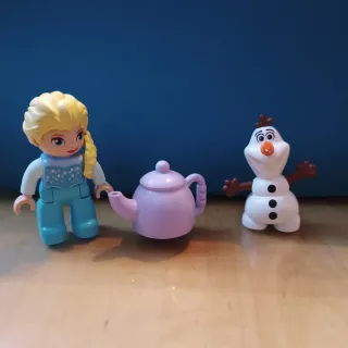 Figuras Elsa y Olaf Lego Duplo Original