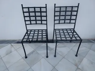 Juego de 2 Sillas de Hierro Forjado x 40 eur