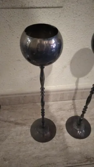 Pareja de candelabros antiguos