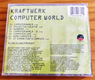 Sin abrir: Kraftwerk - Computer World, importación