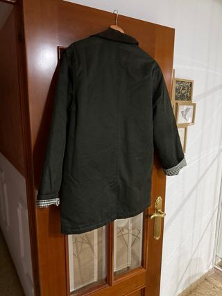 Parka Stradivarius verde multibolsillos