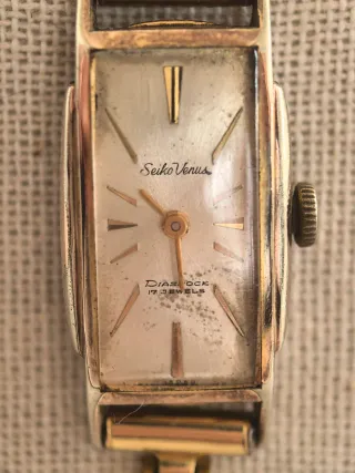 Seiko Venus Diashock 5516 Placcato Oro JDM del 1961