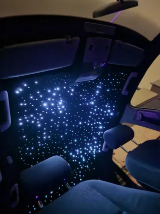 Instalación estrellas techo coche