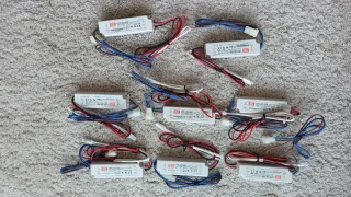 Lámparas LED Cuadradas Plateadas (Pack 8)