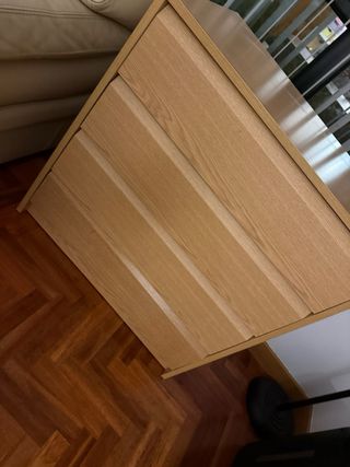 Cajonera de madera color natural