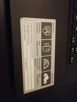 Portátil Acer Aspire ES1-521-27SE Negro