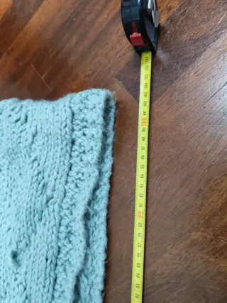 Sciarpa maglia grossa effetto zucchero