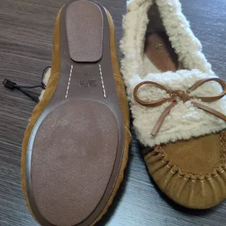 Mocasines Zara Piel Beige/Marrón