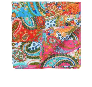 Colcha Mosaico Multicolor Acolchada