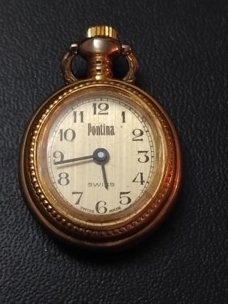 Reloj de bolsillo Pontina dorado mujer