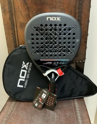 Pala de Padel Nox Quantum LA-10 12K Leo Augsburger
