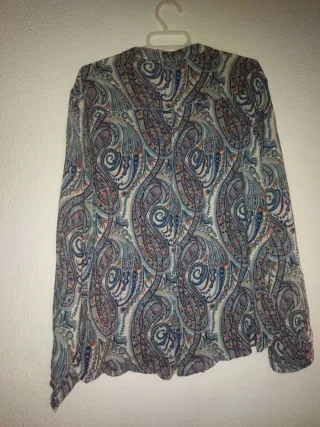 Camisa Boteli Mujer Talla 44 Estampada