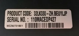 Televisión LG 32 Negro