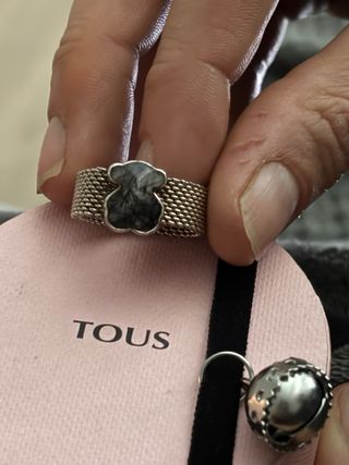 Anillo Tous Malla Plata 925 Talla 11