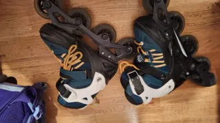 Patines en línea ajustables para niños talla 35-38