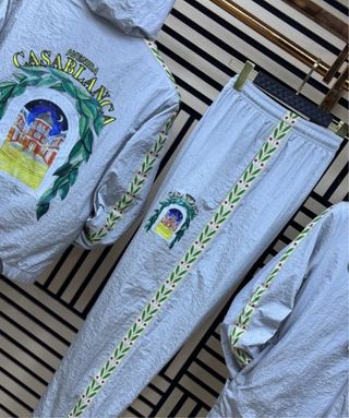 Chándal Casablanca Gris y Verde