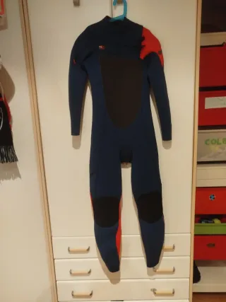 Traje de Neopreno Surf Azul y naranja